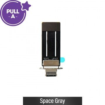 Charging Port with Flex Cable for iPad mini (2021) (PULL-A)-Space Gray