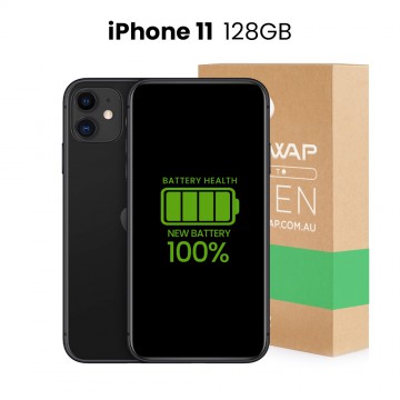 Apple Used Fully Functional iPhone 11 128GB 100% New Battery - Grade C (Acceptable)