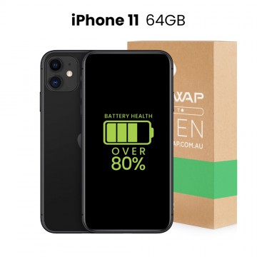 Apple Used Fully Functional iPhone 11 64GB Over 80% Battery Health - Grade B (Good)