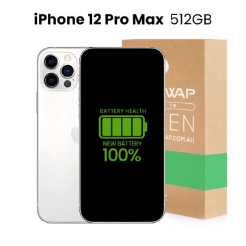 Apple Used Fully Functional iPhone 12 Pro Max 512GB 100% New Battery - Grade C (Acceptable)