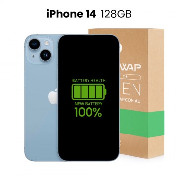 Apple Used Fully Functional iPhone 14 128GB 100% New Battery - Grade C (Acceptable)