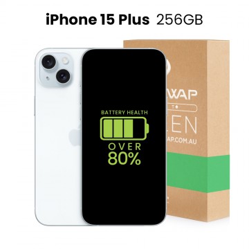 Apple Used Fully Functional iPhone 15 Plus 256GB Over 80% Battery Health - Grade B+ (Excellent)