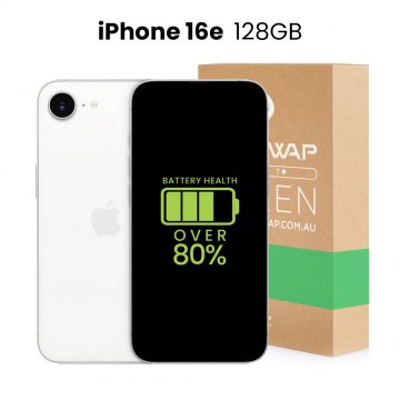 Apple Used Fully Functional iPhone 16e 128GB Over 80% Battery Health - Grade C (Acceptable)