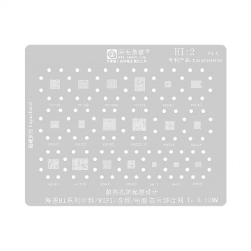 AMAOE BGA Reballing Stencil With CPU Position Hi2 for Huawei HiSilicon