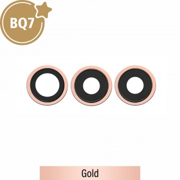 BQ7 Rear Camera Lens With Bracket for iPhone 12 Pro Max-Gold