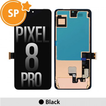 OLED Screen Replacement With Bezel Frame for Google Pixel 8 Pro G949-00688-01 (Service Pack)-Black