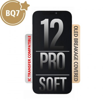 BQ7 Soft OLED Assembly for iPhone 12 / 12 Pro Screen Replacement (Compatible for IC chip transfer)