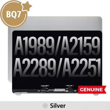 Complete LCD Display Assembly for MacBook Pro 13" A1989 / A2159 / A2289 / A2251 (BQ7)-Silver (This is genuine glass and genuine flex)