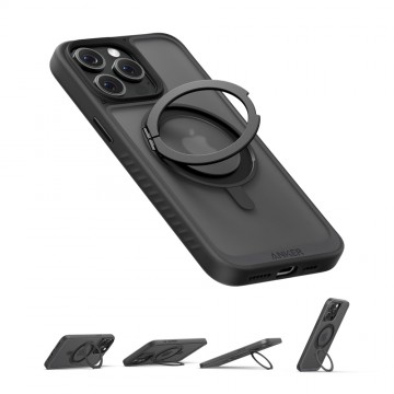 iPhone 15 Pro Anker MagGo Magnetic Case with Stand (360° Ring Stand) 