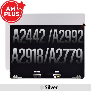 AMPLUS Complete LCD Display Assembly for MacBook Pro 14" A2442 (2021) / A2779 (2022) / A2918 (2023) / Pro 14" A2992 (2023) -Silver