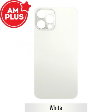 AMPLUS Rear Glass With 3M Adhesive Replacement for iPhone 12 Pro-White