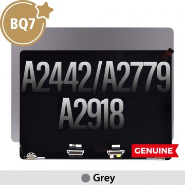 BQ7 Complete LCD Display Assembly for MacBook Pro 14" A2442 (2021) / A2779 (2022) / A2918 (2023) -Grey (This is genuine glass and genuine flex)