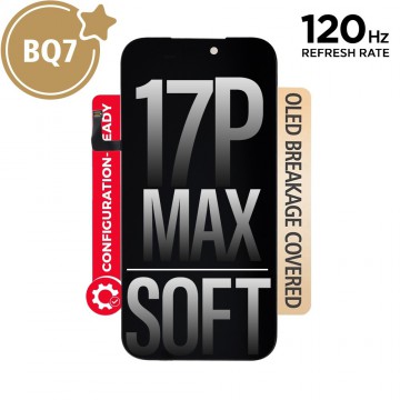 BEST QUALITY-BQ7 Diagnosable Soft OLED Assembly for iPhone 17 Pro Max Screen Replacement (120HZ) (Improved Version)