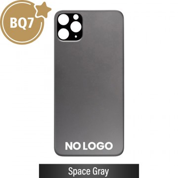BQ7 Rear Glass With 3M Adhesive Replacement for iPhone 11 Pro Max (NO LOGO)-Space Gray
