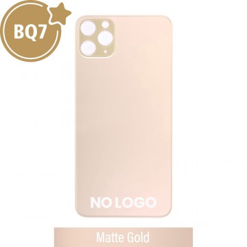 BQ7 Rear Glass With 3M Adhesive Replacement for iPhone 11 Pro Max (NO LOGO)-Matte Gold