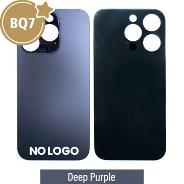BQ7 Rear Glass With 3M Adhesive Replacement for iPhone 14 Pro Max (NO LOGO)-Deep Purple