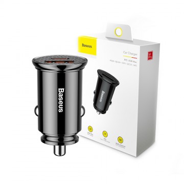 Baseus Circular Plastic A+C 30W PPS Car Charger