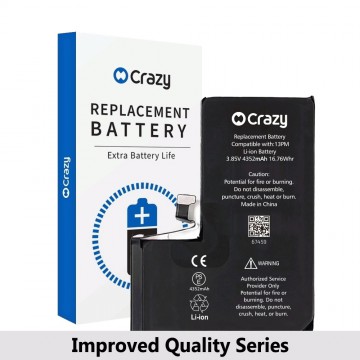 Crazy Improved Quality- iPhone 13 Pro Max Replacement Battery with Adhesive Strips 4352mAh (TI CHIP: 27546) (Cheapest Price)
