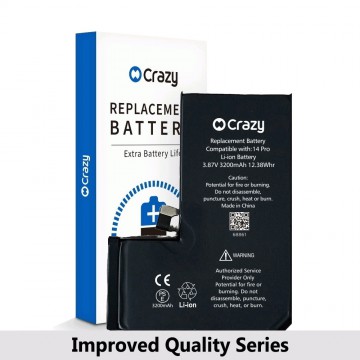 Crazy Improved Quality- iPhone 14 Pro Replacement Battery with Adhesive Strips 3200mAh (TI CHIP: 27546) (Cheapest Price)