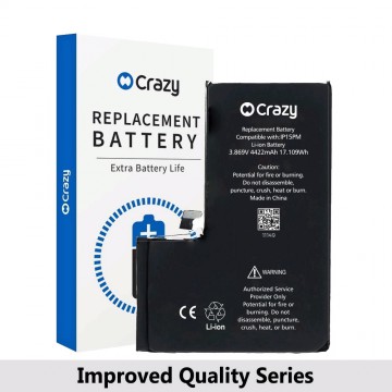 Crazy Improved Quality- iPhone 15 Pro Max Replacement Battery with Adhesive Strips 4422mAh (TI CHIP: 27546) (Cheapest Price)