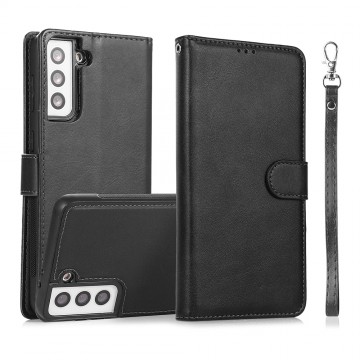 Magnetic Split PU Leather Flip Wallet Case for Samsung Galaxy S21