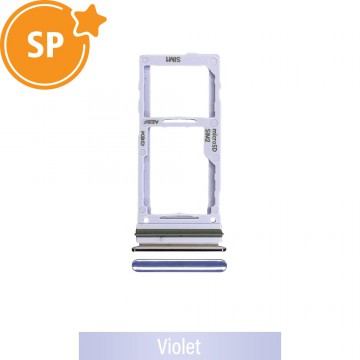 Dual SIM Card Tray for Samsung Galaxy A52 A525F / A52 5G A526B / A72 5G A726B GH98-46290C (Service Pack)-Violet