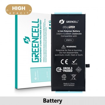 Greencell (High Capacity 3400mAh) iPhone 8 Plus Replacement Battery with Adhesive Strips
