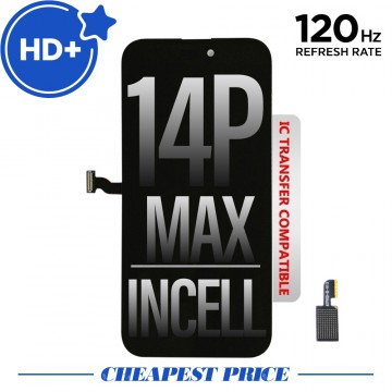 HD+ Display Incell LCD Assembly for iPhone 14 Pro Max Screen Replacement (120HZ,Compatible for IC chip transfer)