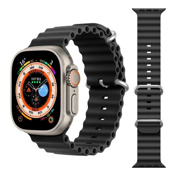 REDEFINE Ocean Silicone Sport Watch Band for Apple Watch S1 S2 S3 (38mm) / S4 S5 S6 SE (40mm) / S7 S8 S9 (41mm) / S10 S11 (42mm)