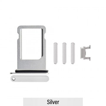 SIM Card Tray and Side Button for iPhone 8 / SE (2020)-Silver