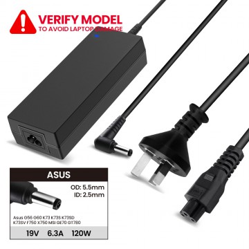 Laptop Power Adapter AS1201905525 For Asus G56 G60 K73 K73S K73SD K73SV F750 X750 MSI GE70 GT780