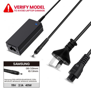 Laptop Power Adapter SG401903011 For Samsung 530U NP530U3B NP530U3C 535U NP535U3C NP540U3C NP900X3C NP905S3G