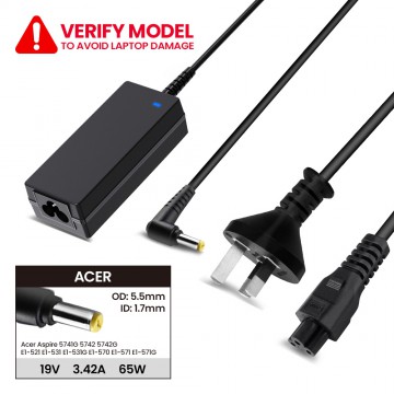 Laptop Power Adapter AR651905517 For Acer Aspire 5741G 5742 5742G E1-521 E1-531 E1-531G E1-570 E1-571 E1-571G