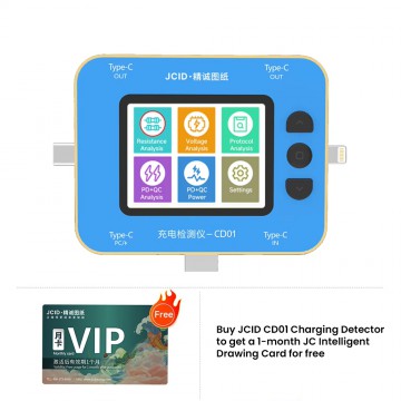 JCID CD01 Charging Detector With JC Drawing Type-C Lightning Port