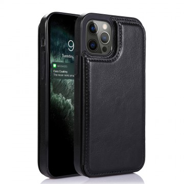 iPhone 15 Pro Max Back Flip Leather Wallet Case Cover 