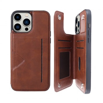 iPhone 15 Pro Max Hanman Back Flip Leather Wallet Shockproof Case Cover