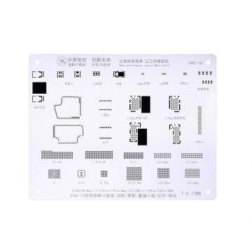 MiJing High Precision BGA Reballing Stencil for iPhone X-12 Series