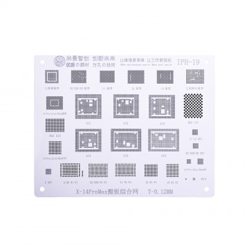 MiJing High Precision BGA Reballing Stencil for iPhone X-14 Series