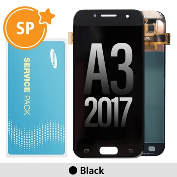 Samsung Galaxy A3 (2017) A320F OLED Screen Replacement Digitizer GH97-19732A (Service Pack)-Black