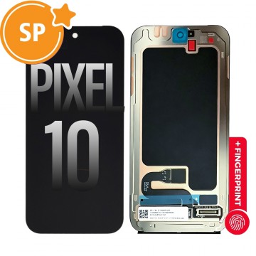 OLED Screen Digitizer Replacement with Bezel Frame and Fingerprint Sensor for Google Pixel 10 G949-01460-00 (Service Pack)