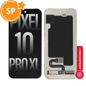 OLED Screen Digitizer Replacement with Bezel Frame and Fingerprint Sensor for Google Pixel 10 Pro XL G949-01360-00 (Service Pack)
