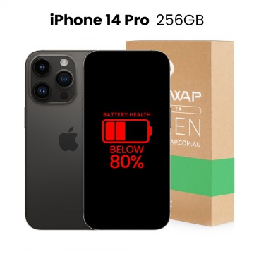 Apple Used Fully Functional iPhone 14 Pro 256GB Below 80% Battery Health - Grade B+ (Excellent)