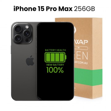 Apple Used Fully Functional iPhone 15 Pro Max 256GB 100% New Battery - Grade B (Good)