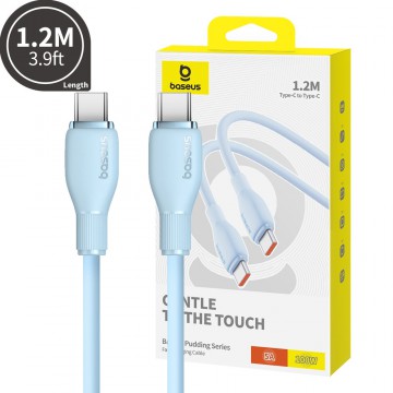 Baseus Pudding Series Fast Charging Cable Type-C to Type-C 100W 1.2m for 15 / 16 / 17 Seires
