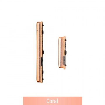 Power & Volume Button Set for Samsung Galaxy A70 A705F-Coral