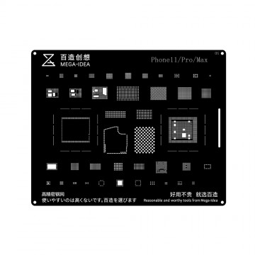 Qianli Mega-IDEA 2D Black Stencils Compatible for MacBook Pro 13" A2159 