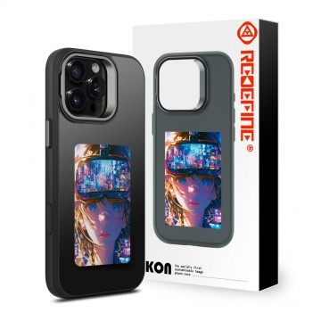 iPhone 16 Pro Max REDEFINE E-ink Display Customizable Image Case Cover With Magnetic Ring
