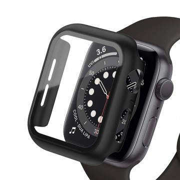 REDEFINE Hard PC Case with Tempered Glass Screen Protector for Apple Watch Series 7 / 8 45mm