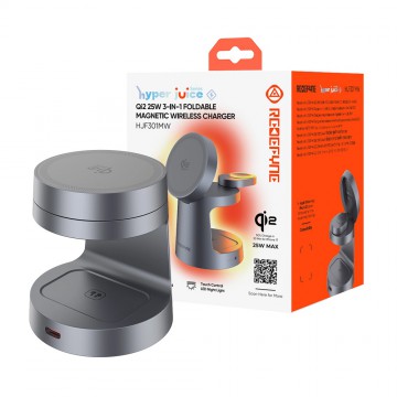 REDEFYNE Qi2.2 25W 3-IN-1 Foldable Magnetic Wireless Charger