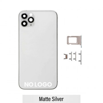 Rear Housing for iPhone 11 Pro Max (NO LOGO)-Matte Silver